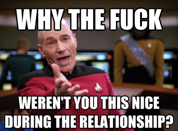 why exes weren't nice to start with
