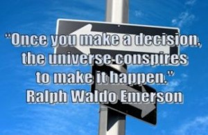 Ralph Waldo Emerson Decision Quote