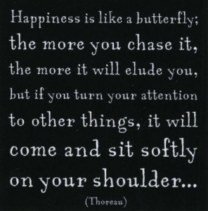 Thoreau Happiness Quote