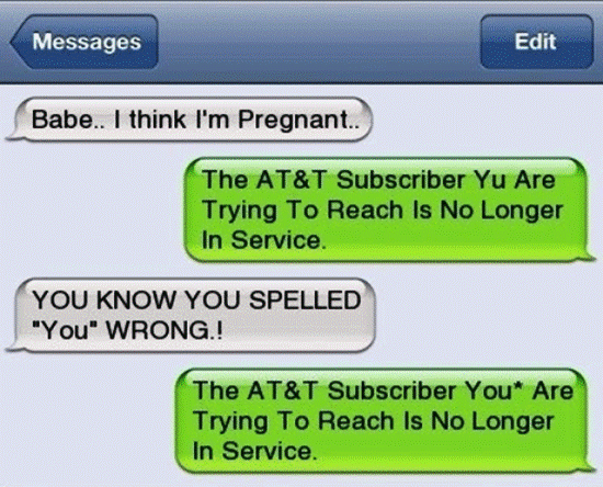 Funny Iphone Breakup Text