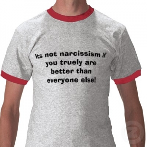 narcissistic t shirt better than everyone else