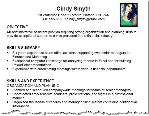 Proper Way To Use Photo On Resume Thumbnail