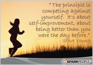 Self Improvement quote steve young