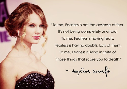 taylor swift fearless quote