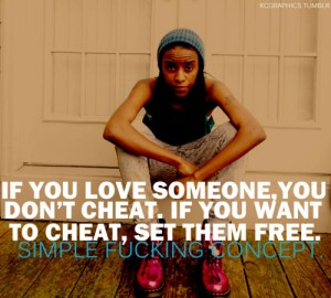 Love and Cheating Quote