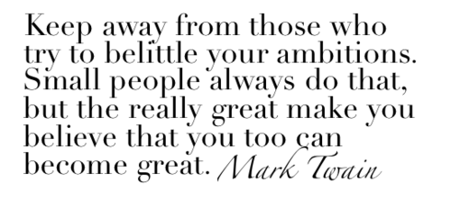 Best Mark Twain Quote Ambition